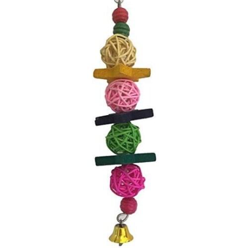 Parrot bite toy Toy bird Five-pointed star Vine Bal string