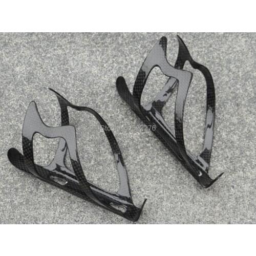 3K Carbon Cycling Water Bottle Cage for Cyclocross Road Mountain Bike MTB - 2 pcs cages D19