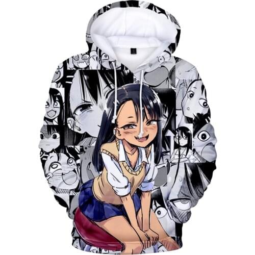 Kawaii Hoodie Hot Sale Nagatoro Hayase 3D Hoodies Sportswear Kids Hooded Boys/girls Clothes Anime Nagatoro Hayase T Kids Clothes