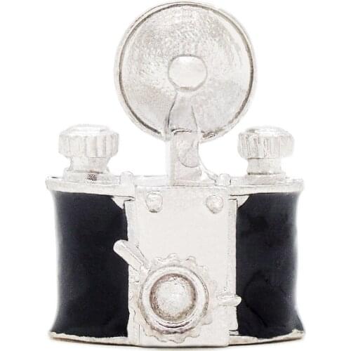 Odoria 1:12 Miniature Vintage Old-Fashion Camera Black Metal Dollhouse Furniture Accessories Livingroom Readingroom Studyroom