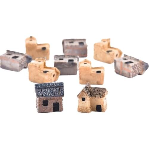 10 Vinatge House Miniature Fairy Garden Craft DIY Micro Landscape Home Decor
