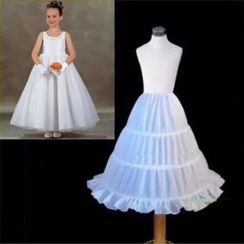 New Formal Children Petticoats for Flower Girl Dress Hoopless Short Crinoline Little Girls Kids Underskirt 45cm Length