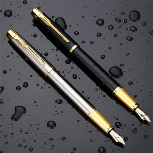 1PC High Quality Metal Luxury Fountain Pen Box Business Writing Signing Calligraphy Pens Office School Stationery Supplies 03923