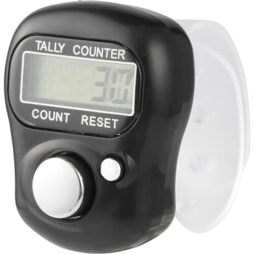 Portable Mini 5-Digit LCD Electronic Screen Digital Universal Hand Held Finger Ring Tally Counter for Outdoor Sports