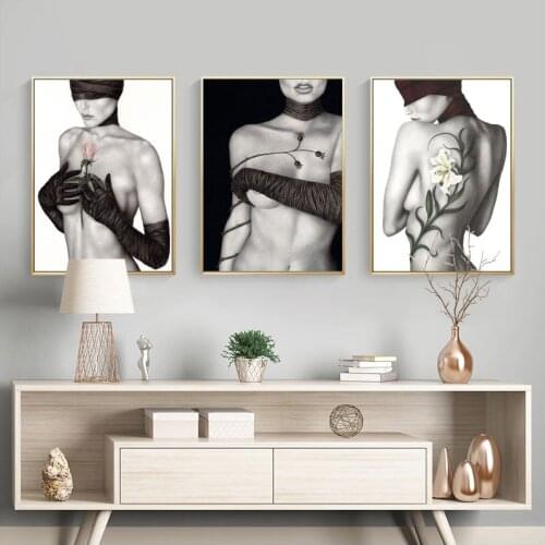 Porch poster canvas painting art beauty painting sexy beauty bedroom mural North Europe living room hanging paintingPost modern
