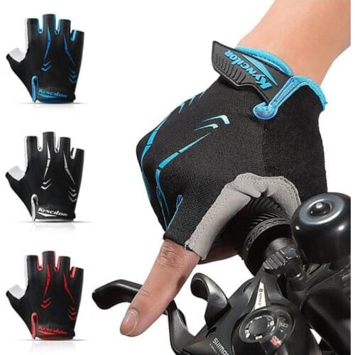 GZYUCHAO EL Sport Half Finger Protection Gloves Cycling Outdoor Anti-slip Gloves Women Men Gloves