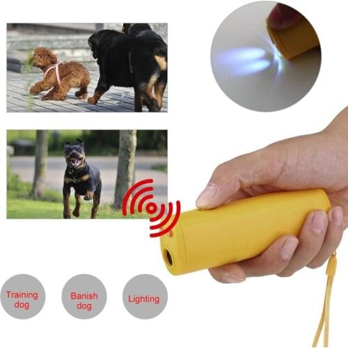 Strengthen Pet Dog Training equipment Ultrasound Repeller 3in1 Control Trainer Device Anti Barking Stop Bark Dog Training Device