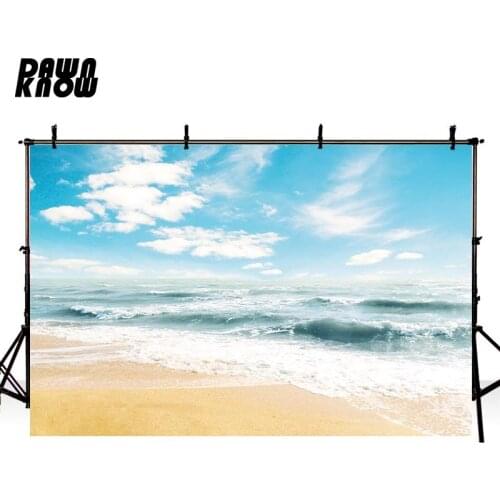 DAWNKNOW Sea Wave Vinyl Photography Background For Newborn Sandbeach Photo Shoot Backdrop For Wedding Photo Studio lv438