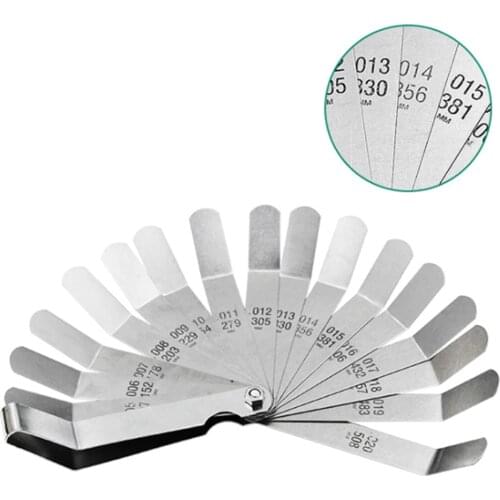 New Plug Feeler Gap Stainless Steel High Precision Single Piece Valve Plug Gauge Thickness 0.127-0.508MM Gauge Measurement