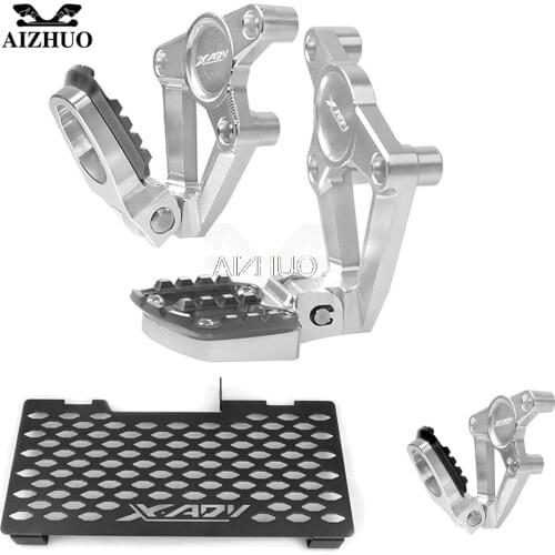 For HONDA X ADV XADV X-ADV 750 2017 2018 Motorcycle Rear Foot Pegs Footrest Passenger Radiator Grille Guard Cover