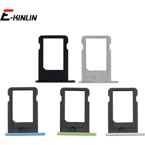 For iPhone 4 4S 5 5S SE 5C Sim Card Tray Slot Holder Adapter Repair Parts
