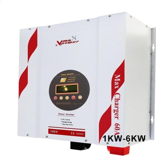 ZSXVmaxpower Split Phase 5000w 48Vdc 120&240Vac hybrid inverter with MPPT 48V 50A charge controller for USA and PR market