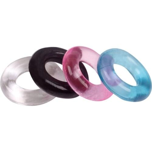1/5/10pcs Silicone Penis Ring Cock Rings Penis Sleeve Trainer Delay Ejaculation High Elasticity Time Lasting Sex Toys For Men