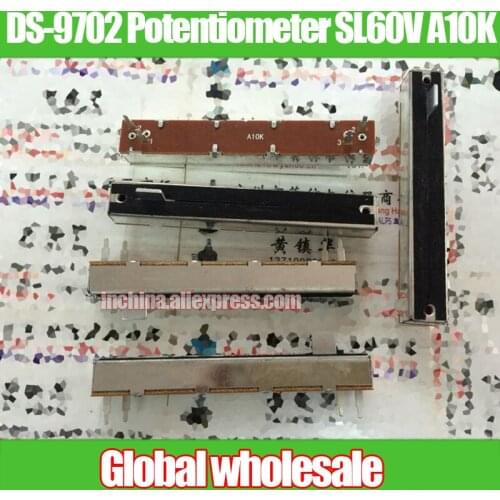 1pcs 88mm DS-9702 Mixer Straight Slide Potentiometer SL60V A10K / Single Link Fader Potentiometer 8B Stroke 60mm