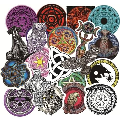 10/30/50PCS Cool Retro Vikings Totem Stickers Luggage Skateboard Laptop Scrapbook Guitar Phone Graffiti Decal Sticker Kids Toys