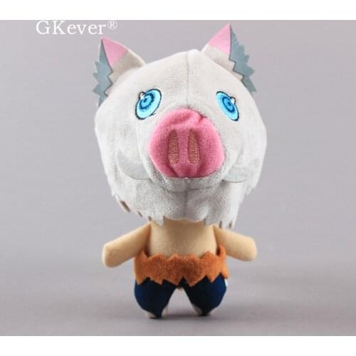16 cm Anime Demon Slayer Innosuke Pig Plush Toys Cute Kawaii Keychain Pendant Peluche New Arrivals Women Kids Birthday Gift