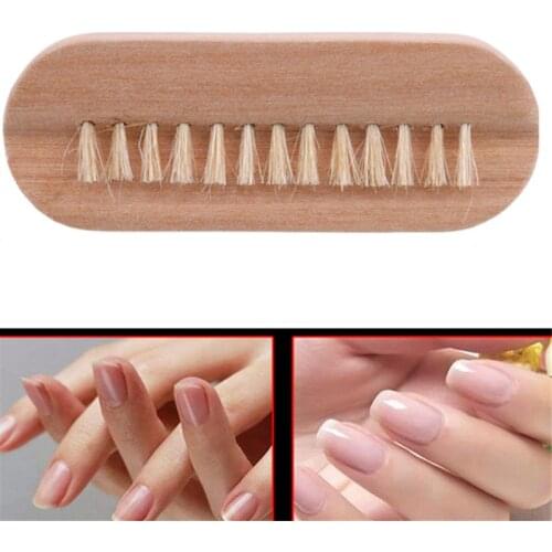 1Pc Nail Brush Natural Boar Bristle Beard Brush For Men Bamboo Face Massage That Works Wonders To Comb Beards And Mustache