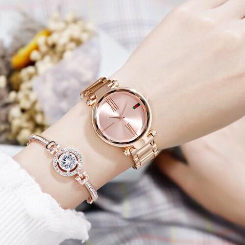 The Sky Watches Ms. Trend Students Female Waterproof May Be Magnetic Steel Belt Small Watch