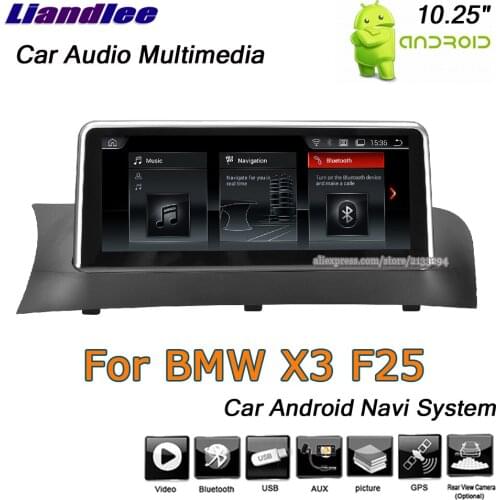 For BMW X3 F25 2010-2017 Android 10.0 Multimedia System Carplay Androidauto GPS Navigation Player 10.25" HD Screen