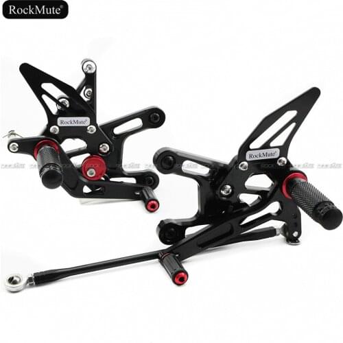 For KAWASAKI ZX-10R 2011 2012 2013 2014 2015 Motorcycle CNC Aluminum Adjustable Rearset Foot Pegs Pedal Rear Footrest Set