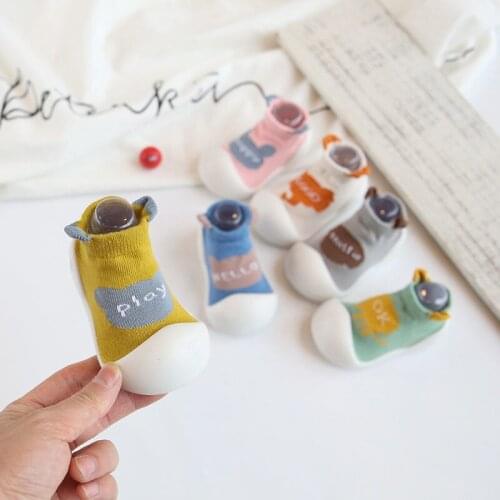 Baby Girl Boy Letters Toddler Shoes Kids Non-Slip Sock Floor Foot Soft Bottom 6Kinds 5Sizes P03