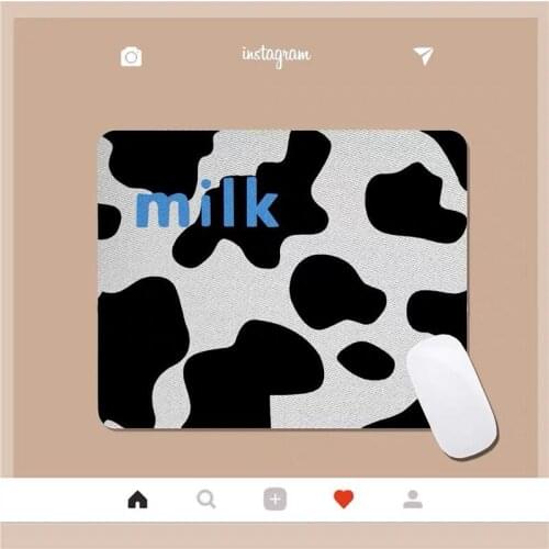 Ins Korean style cow pattern mouse pad cute girl cartoon art game creative computer desk pad student