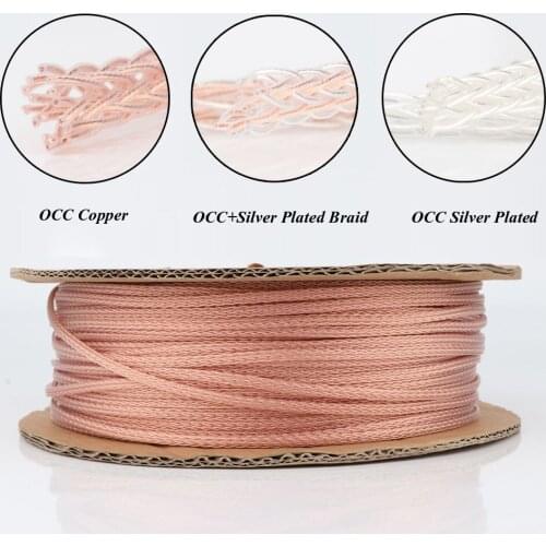 Preffair 16Twist OCC cable headphone Wire HIFI AUX Cable audio video extend earhone cable