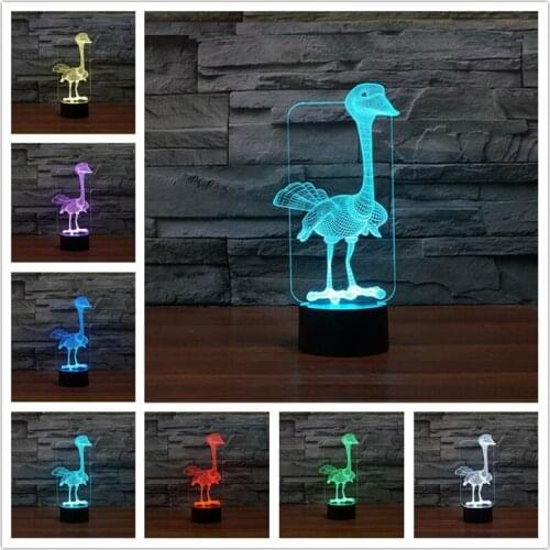 Night Light For Children Power Bank Table LampEagle cartoon colorful 3D touch switch LED light Power Bank Night Light Desk Lamp