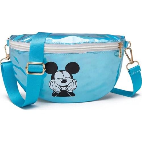Disney New Children Cartoon Waist Bag New Korean Version of Mickey Chest Bag Girl Mobile Phone Coin Purse Wholesale