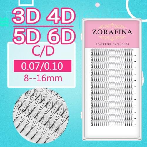 ZORAFINA 3D 4D 5D 6D 10D lashes eyelash lash extension individual eyelashes factory outlet false eye