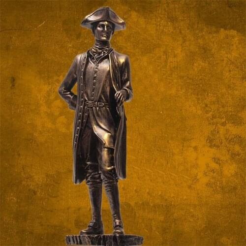 EUROPEAN RETRO NAPOLEON SCULPTURE VINTAGE RESIN ORNAMENTS KNIGHT ARMOR WARRIOR STATUE HOME DESKTOP DECORATION FIGURINE CRAFTS