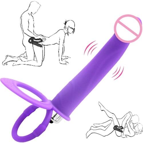 Strapon Double Penetration Male Dildo Anal Vibrator For Couples Women Erotic Faloimitator Vibe Massager Adult sex toys for men