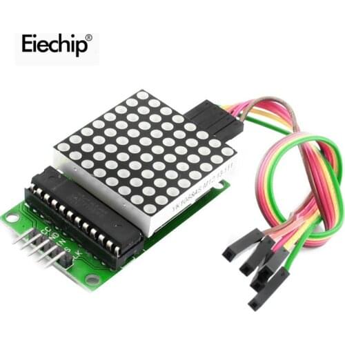 LED Display MAX7219 Dot Led Matrix Module 8*8 MCU Control Module For Arduino 5V Interface Module 8x8 Output Input Common Cathode