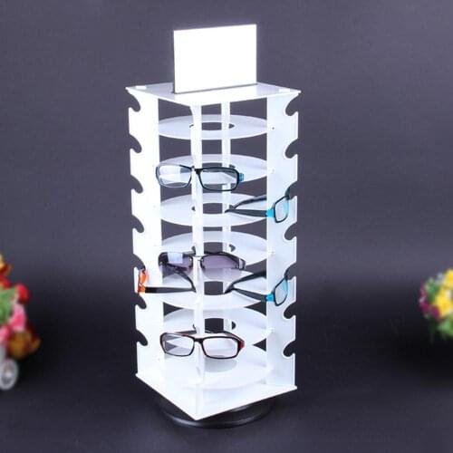 Rotating Sunglasses Holder Rack Glasses Display Stand, Holds 28 Pairs Glasses