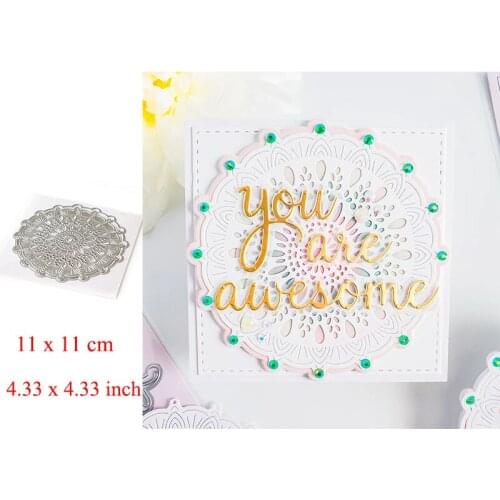 Intricate Mandala Cutting Dies Metal Stencils for DIY Scrapbooking Photo Album Paper Cards Craft Decor New 2020 Die