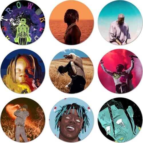 Lil Uzi Travis Scott Icons Pins Badge Decoration Brooches Metal Badges For Clothes Backpack Decoration