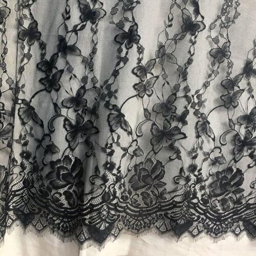 1.5m wide mesh butterfly eyelash lace fabric High-end apparel wedding veil tablecloth accessories