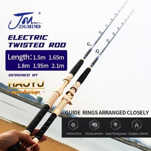 1.8m Lure Weight 500g To 1000g Ud-Glass Saltwater Electric Twisted Boat Fishing Rod Made In China