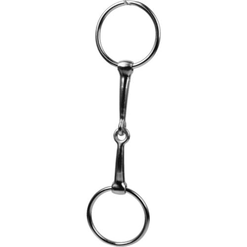 5' Loose Ring Mouth Silver Iron Roller Tack Horse Mouthpiece High Grade Rust Proof 140mm/5 inch