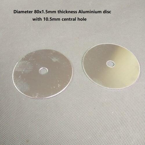 80mmX1.5mm thickness aluminium disc disk metal disc with 10mm holes lampholder base lighting accessories for chandelier