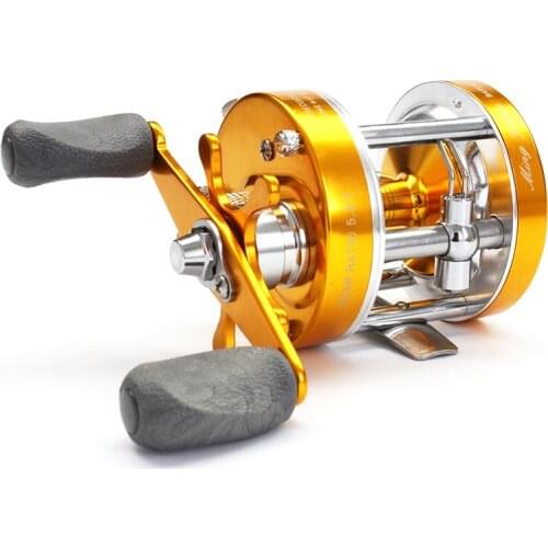 Full Metal Double Brake Fly Trolling Fishing Reel Handle Knob Carp Left/Right 2+1BB 4.2:1 Ice Fishing Spinning Bait Reels