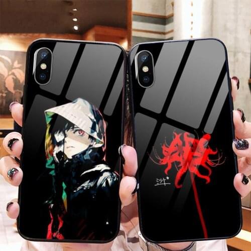 Tokyo Ghoul Kaneki Ken Phone Case Tempered glass for iPhone 11 12 mini pro XS MAX 8 7 Plus X XS XR