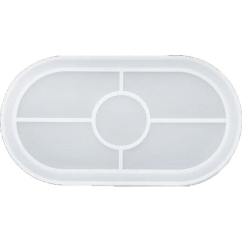 DIY Ashtray Mold,Square Cup Mad Silicone Jewelry Making Mould,Oval Epoxy Resin Casting Molds