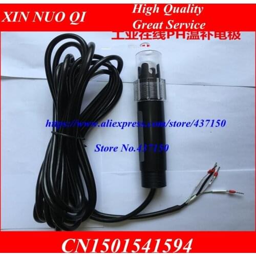 Industrial online PH electrode temperature compensation electrode three composite PH meter PH transmitter