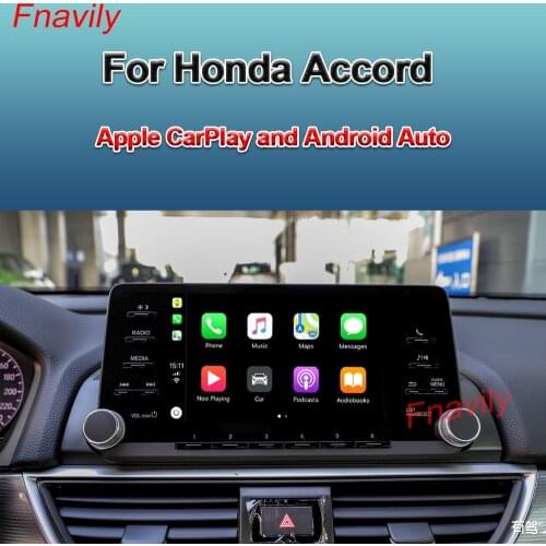 Fnavily OEM Retrofit Wireless CarPlay Box Waze Google Map For Honda Accord Apple CarPlay And Android Auto Retrofit Kit -2020