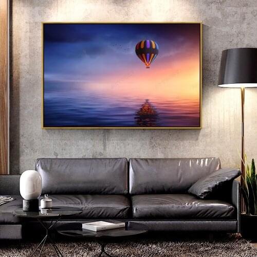 Forbeauty Oil Canvas Painting hot_air_balloon_ride_fantasy For Home Decoration Wall Art