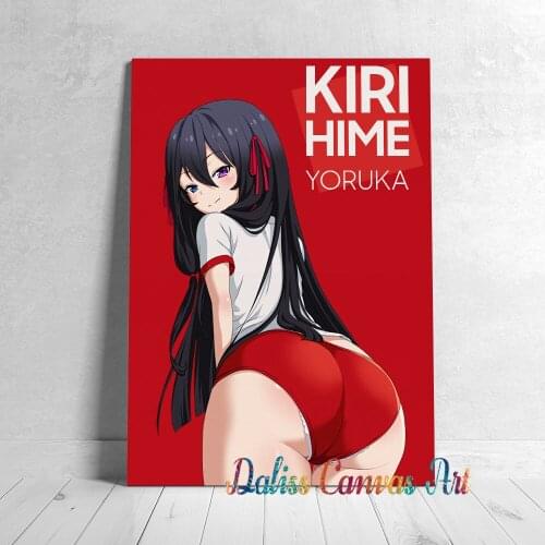 Canvas Kirihime Yoruka Anime Pictures Home Decoration Manga Paintings Poster HD Prints Wall Art Modular Living Room Framed