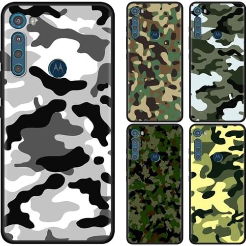Camouflage military army Cell Phone Case for Motorola One Fusion Hyper G9 Play G8 Power Lite G30 E6s Edge Plus G Stylus Cover