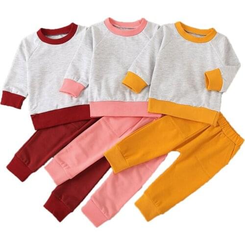 Girls Clothing Sets Autumn Toddler Boys Clothes Outfit Kids Tracksuit For Girls Cotton T-shirts Pants Spring Children Clothing
