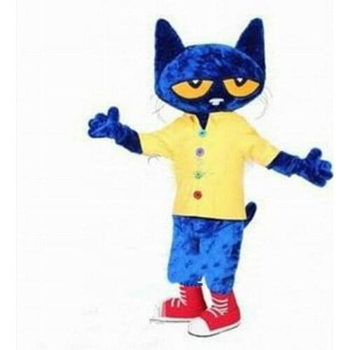 2019 The Blue Cat Mascot Costume Character Party Cosplay Game Fancy Dress Cartoon Animal Suit Advertising Parade Character Adult